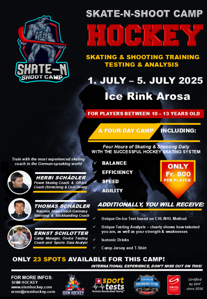 Arosa Daily Program 1.7. 5.7.2025 skate and shoot