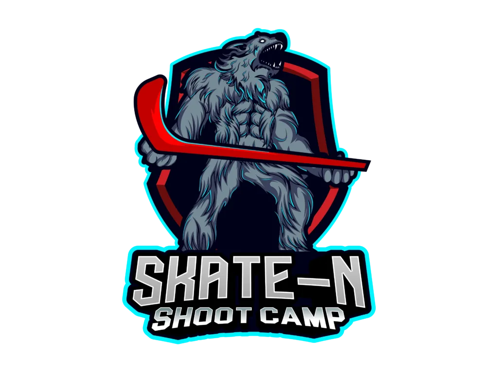 Skate N Shoot Logo weiss skate and shoot